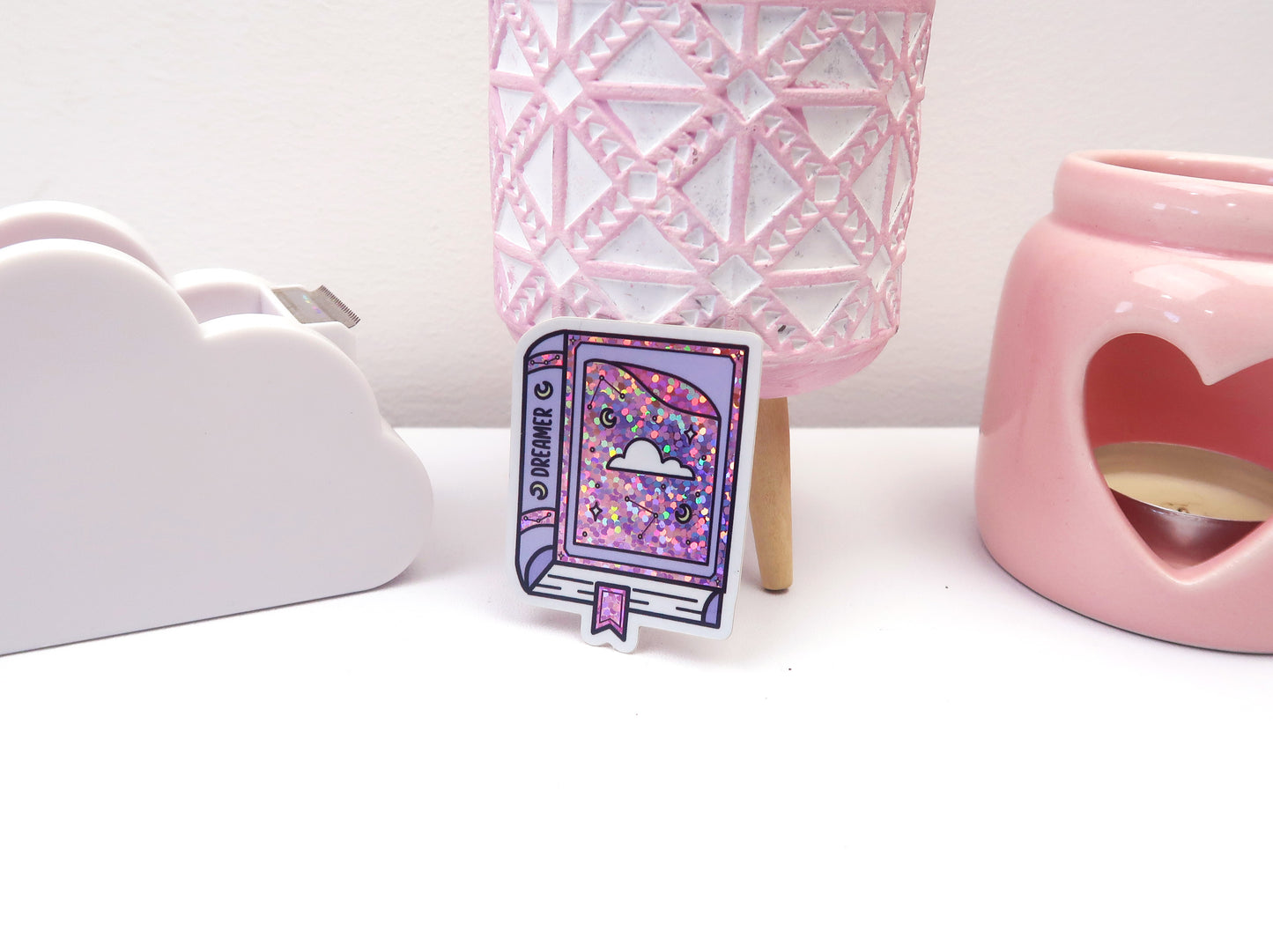 Dreamer Book Glitter Sticker - COMING BACK SOON!