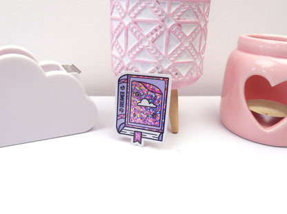 Dreamer Book Glitter Sticker - COMING BACK SOON!